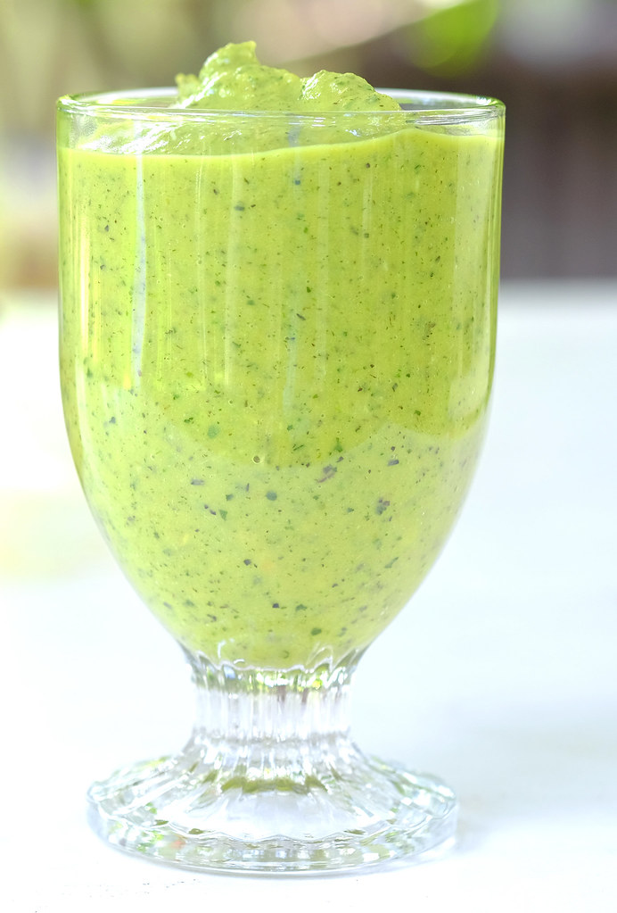 Verde di kiwi, mela e spinaci
